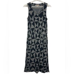 Ann Taylor Loft Petites Gray/Black Maxi Dress